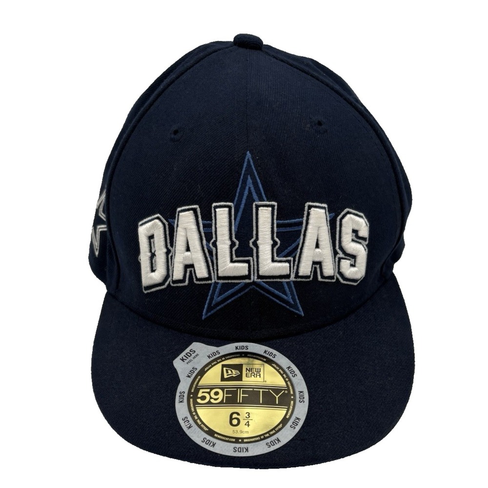 Dallas Cowboys Football NFL NEW ERA 2012 59Fifty Kids Cap Navy Blue 6 3/4 New
